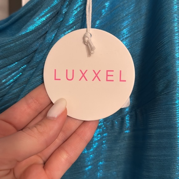 SAPPHIRE SOIRÉE ONE SHOULDER MAXI DRESS TURQUOISE - Picture 8 of 10